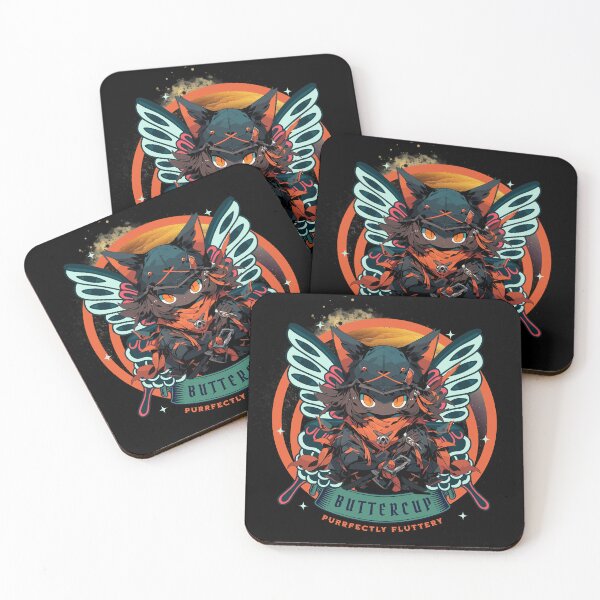 Item preview, PURRFECTLY FLUTTERY designed and sold by Chibi Cat Art Corner.