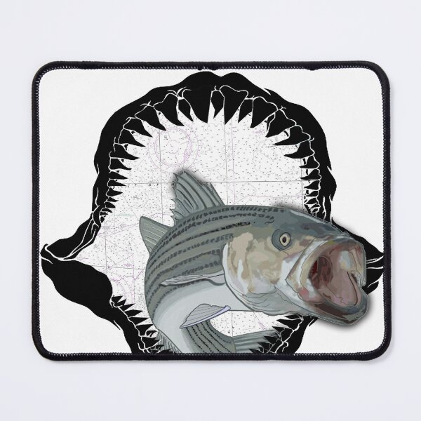 Item preview, Lets go fishing !  breath salty shark jaws striped bass designed and sold by hookink.