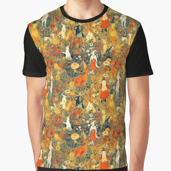 Aperçu de l'œuvre Fête des animaux inspirée d'Odilon créée et vendue par Alessandro Remo Mazzoni Remotextiles.
