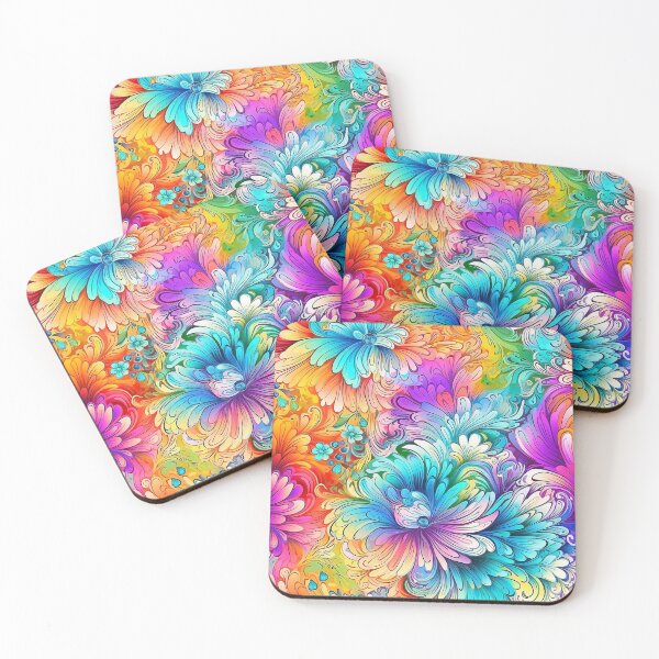 Item preview, Rainbow flowers 6 designed and sold by BloodRubyz.