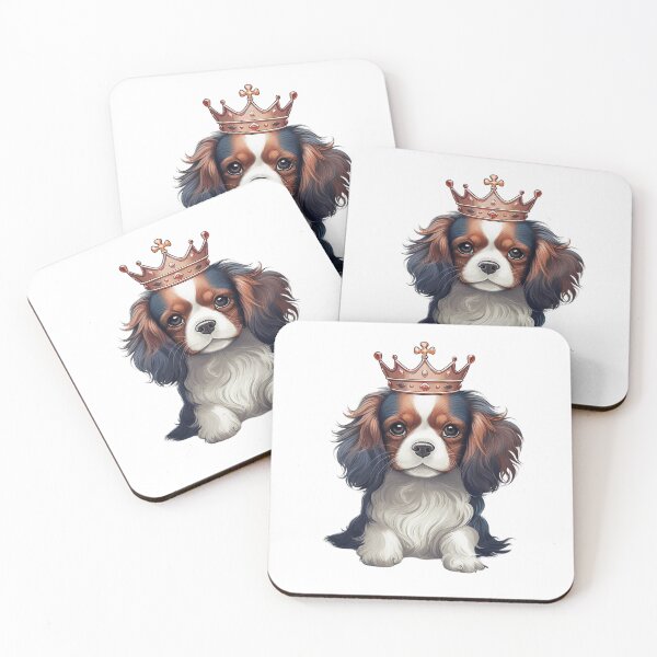 Item preview, Cavalier king Charles spaniel in a crown designed and sold by Len-adeu.