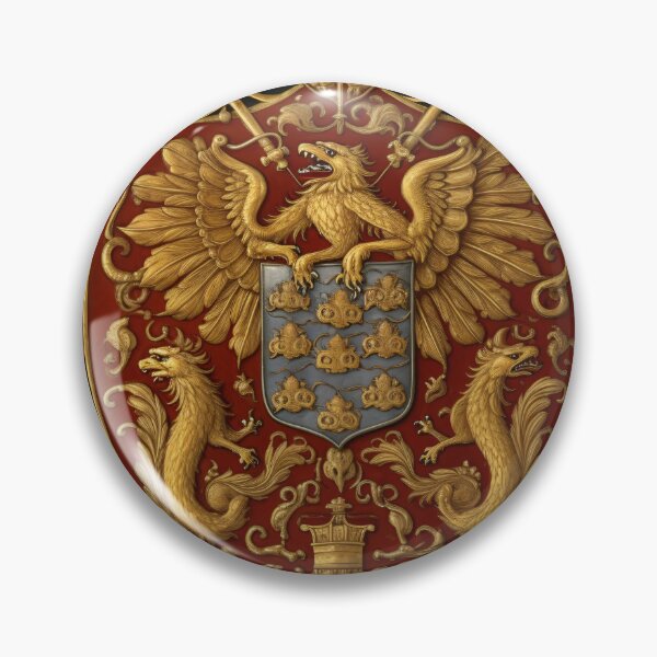 Item preview, "Royal Wings" - Red and Gold Coat of Arms with Realist Detail designed and sold by Juuskus.