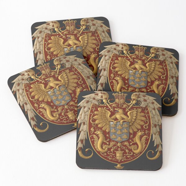 Item preview, "Royal Wings" - Red and Gold Coat of Arms with Realist Detail designed and sold by Juuskus.
