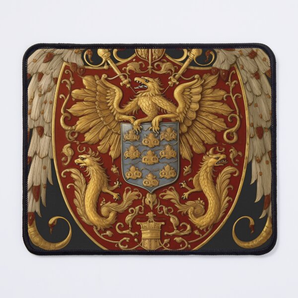 Item preview, "Royal Wings" - Red and Gold Coat of Arms with Realist Detail designed and sold by Juuskus.