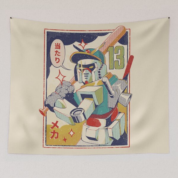 Item preview, Baseball Mecha designed and sold by Ilustrata®.