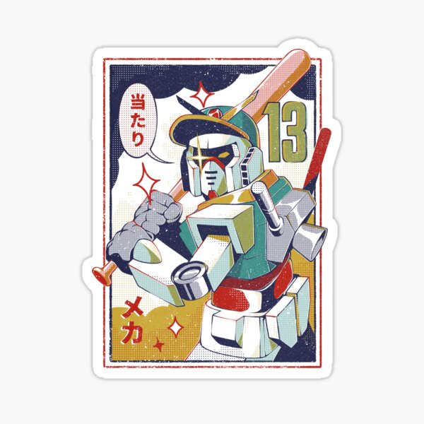 Baseball Mecha Sticker