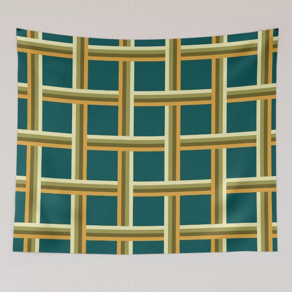 Aperçu de l'œuvre Quadrillage retro années 70 créée et vendue par tigrootiger.