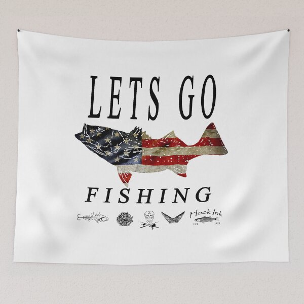 Item preview, Lets go fishing Stars and stripes designed and sold by hookink.