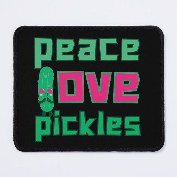 Item preview, Peace Love Pickles: Colorful, Funny, and Delicious for Pickle Lovers! designed and sold by Drzamag.