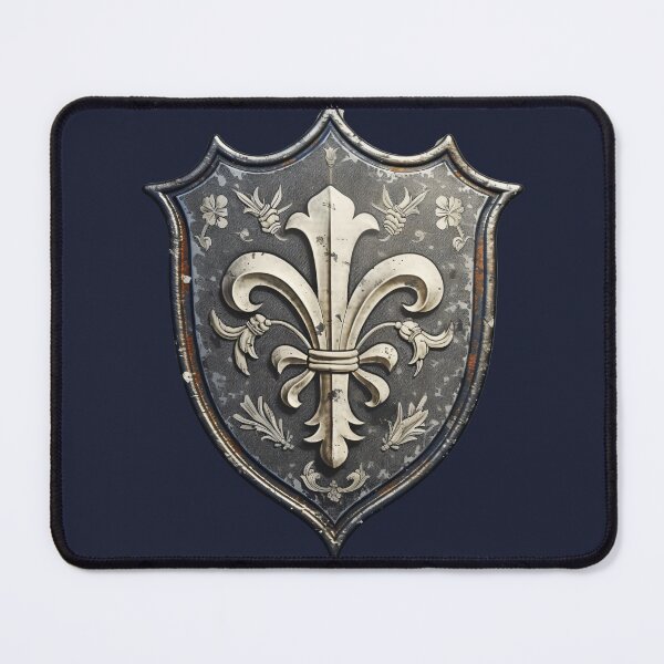 Item preview, "Legacy of Valor" - Timeless Heraldic Shield with Lilies and Cross designed and sold by Juuskus.