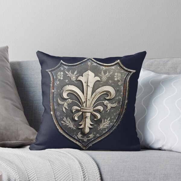 Item preview, "Legacy of Valor" - Timeless Heraldic Shield with Lilies and Cross designed and sold by Juuskus.