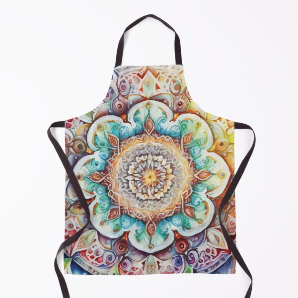 Item preview, A Pastel Watercolor Boho Mandala - Sacred Space Mandalas Collection designed and sold by GVRDesign.