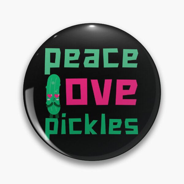 Item preview, Peace Love Pickles: Colorful, Funny, and Delicious for Pickle Lovers! designed and sold by Drzamag.