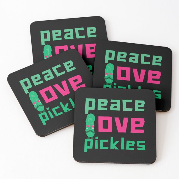 Item preview, Peace Love Pickles: Colorful, Funny, and Delicious for Pickle Lovers! designed and sold by Drzamag.