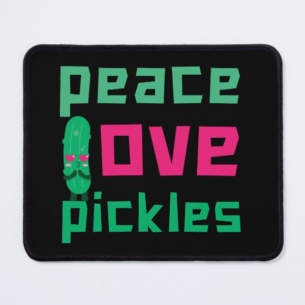 Item preview, Peace Love Pickles: Colorful, Funny, and Delicious for Pickle Lovers! designed and sold by Drzamag.