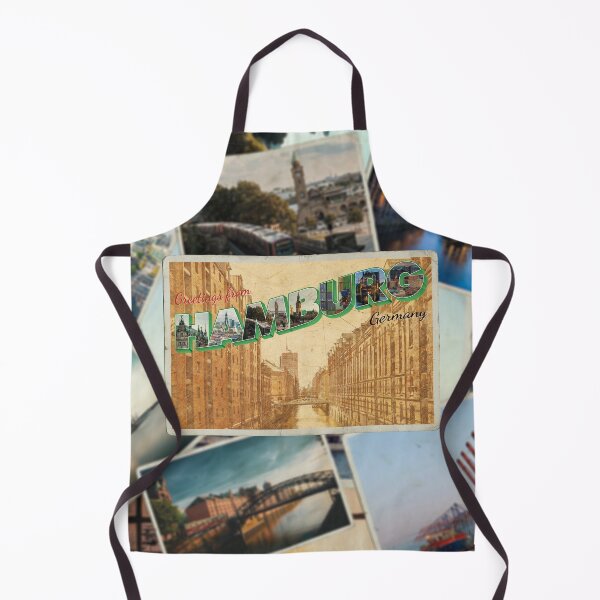 Item preview, Greetings from Hamburg in Germany vintage style retro souvenir designed and sold by DeveloperProp0.