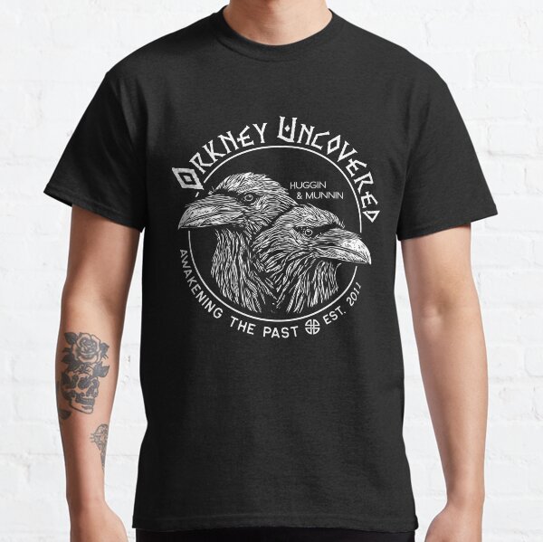 Orkney Uncovered - 2 Raven Design - Huggin and Munnin Classic T-Shirt
