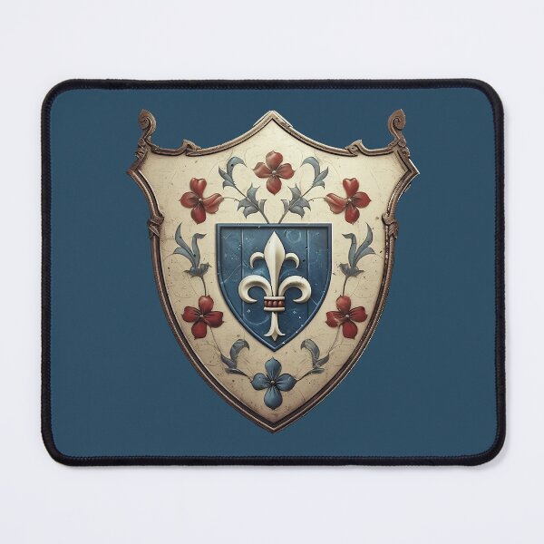 Item preview, "Shield of Honor" - Timeless Heraldic Design with Lilies and Cross designed and sold by Juuskus.
