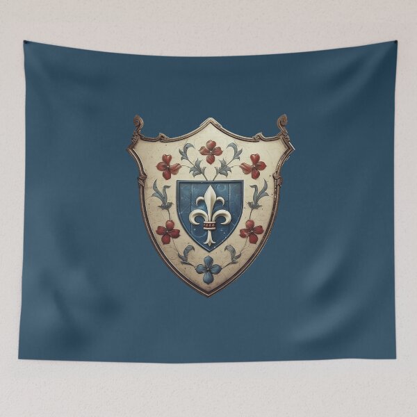 Item preview, "Shield of Honor" - Timeless Heraldic Design with Lilies and Cross designed and sold by Juuskus.