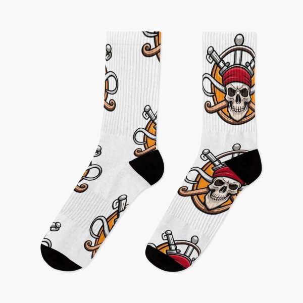 Item preview, A skull with a pirate hat and two crossed swords designed and sold by Hillol Bora.