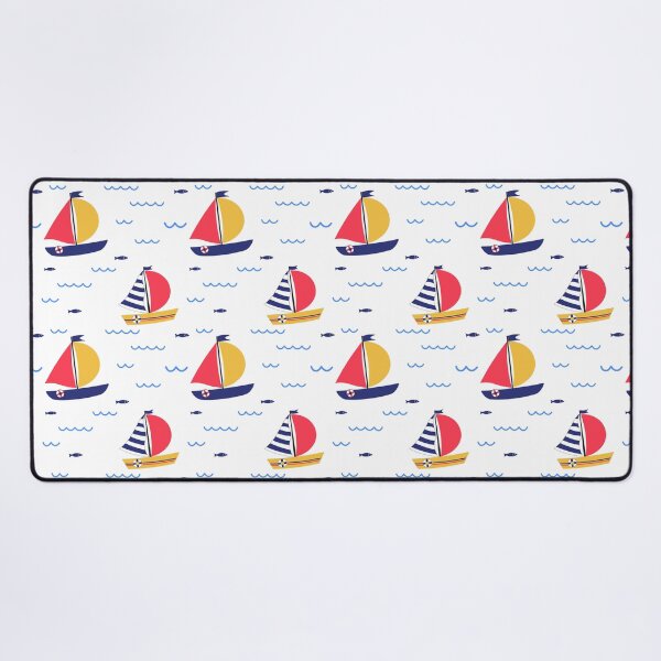 Item preview, Seamless pattern of sailboat regatta in sea ocean. Summer outdoor sports activity concept. designed and sold by Nalidsa Sukprasert.
