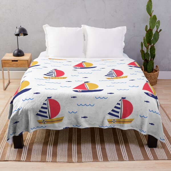 Item preview, Seamless pattern of sailboat regatta in sea ocean. Summer outdoor sports activity concept. designed and sold by Nalidsa Sukprasert.