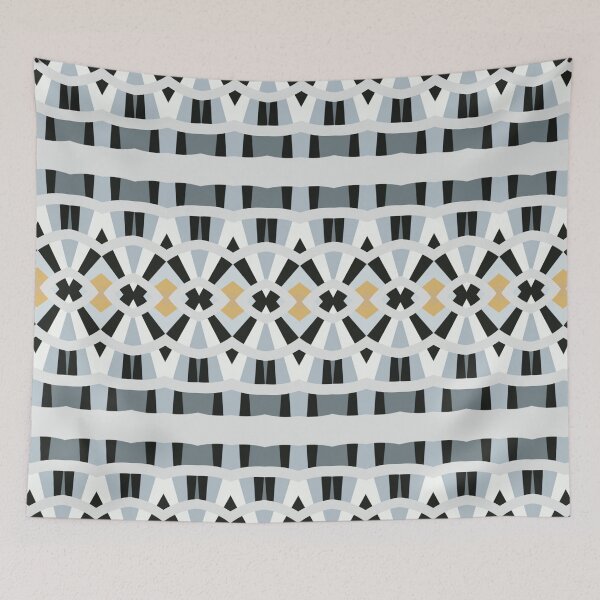 Item preview,  Dopamine Decor by Jenny Meehan Grey Yellow 7 designed and sold by Jenny Meehan Art Prints and Patterns  .