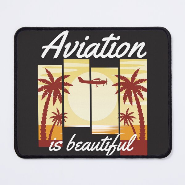Item preview, Aviation is beautiful retro sunset airplane aircraft for pilots, flight attendant and aviation geeks designed and sold by AviationArtists.