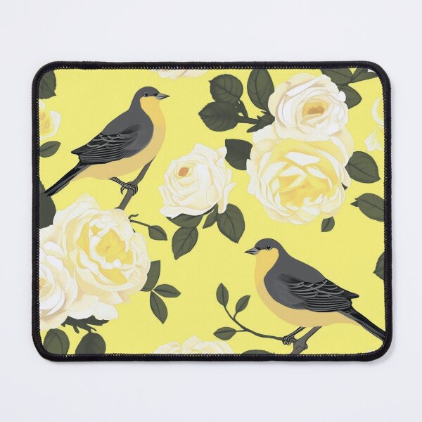 Item preview, Goldfinches and Roses designed and sold by Monochrome-Dog.