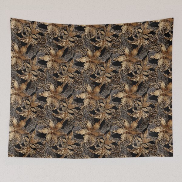 Item preview, Gold Lace Floral pattern designed and sold by patternme.