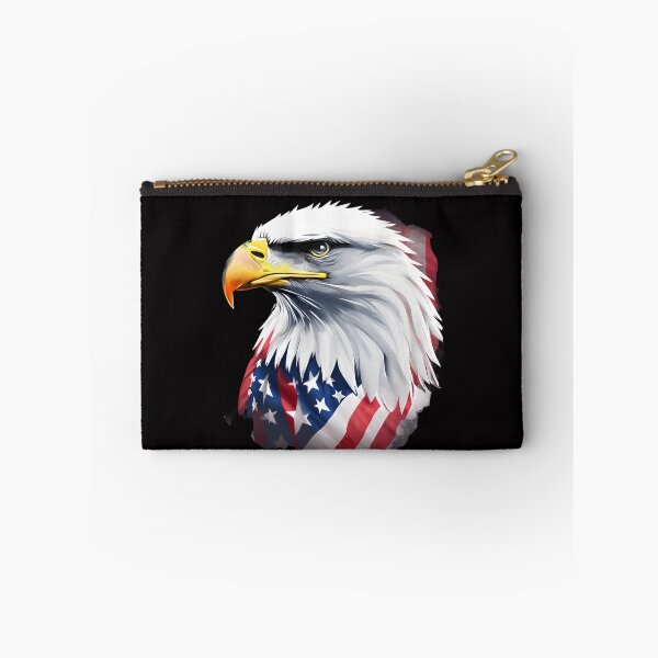 Item preview, 4th of July portrait of an eagle against the background of the flag designed and sold by jkrphoto.