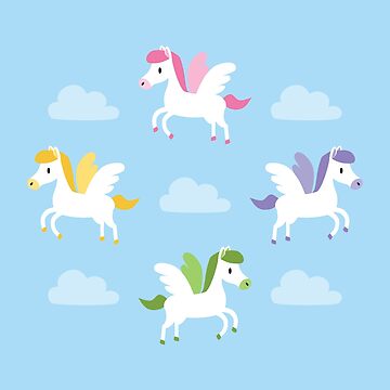 Artwork thumbnail, Cute pegasus by Petits Pixels