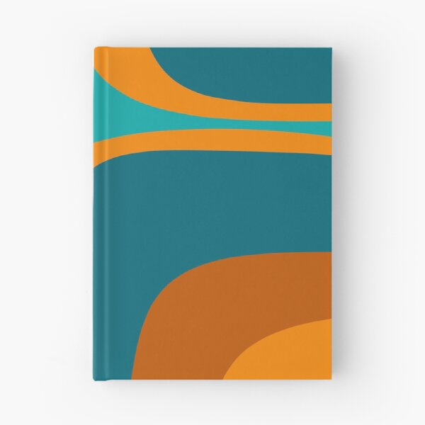 Item preview, Retro Groove Abstract Pattern Turquoise Blue Orange designed and sold by kierkegaard.