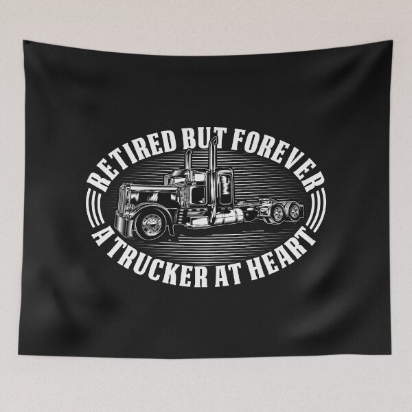 Item preview, Retired but forever a trucker at heart designed and sold by promoshirts.