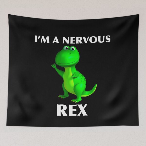 Item preview, I'm A Nervous Rex Tyrannosaurus Dinosaur Art Dino Art Design Birthday Gift Rex Dino  designed and sold by TeesByDesign.