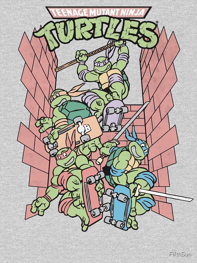 Teenage Mutant Ninja Turtles - Sewer Skateboard - Men's Short Sleeve Graphic T-Shirt, Size: 2XL, Blue