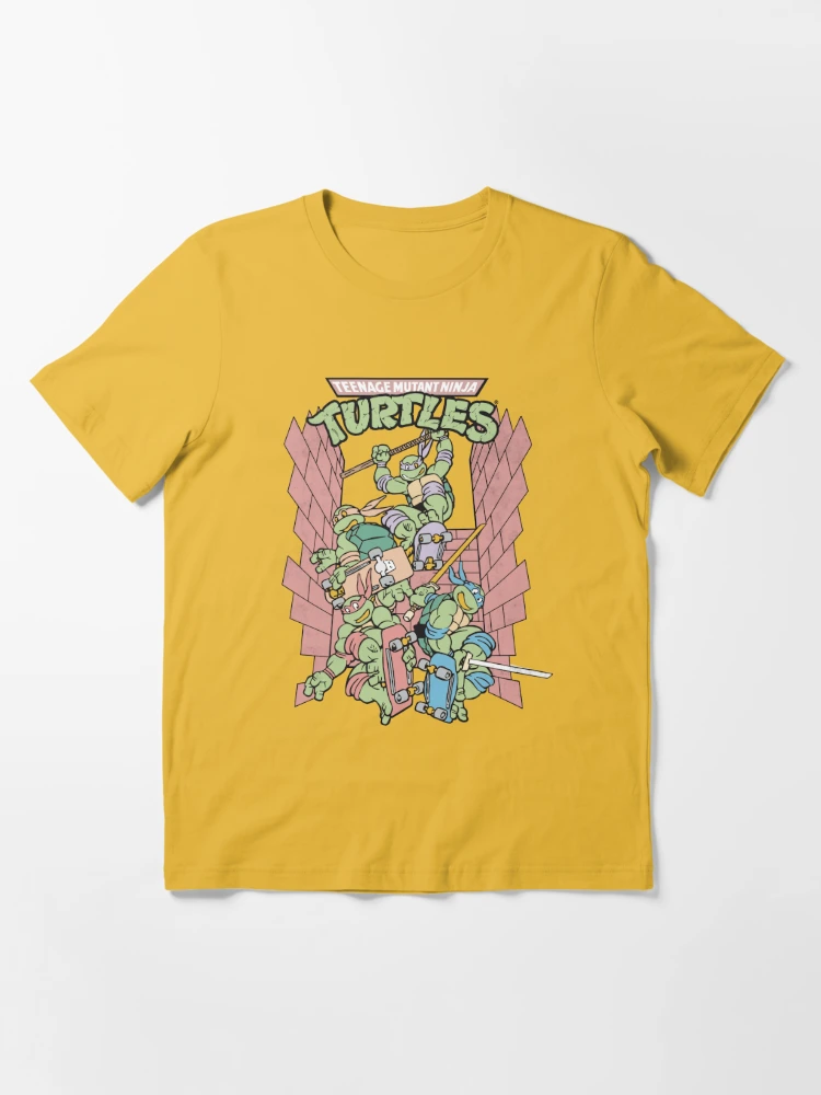 Teenage Mutant Ninja Turtles Retro Sun Group Teenage Mutant Ninja Turtles Essential T-Shirt | Redbubble