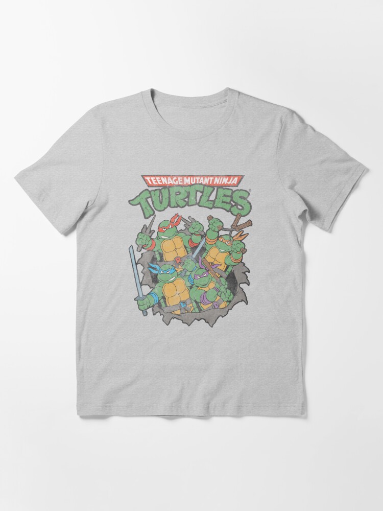 Teenage Mutant Ninja Turtles 'Group (White)' T-Shirt Mens Fashion