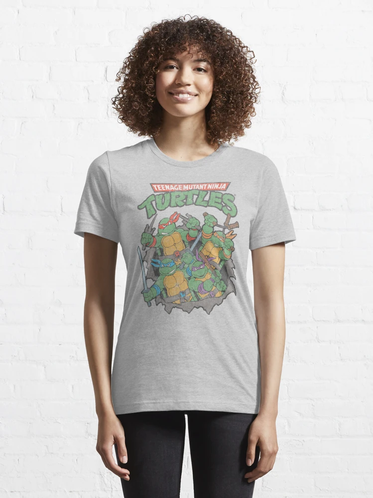 Teenage Mutant Ninja Turtles Officially Licensed Merchandise TMNT -  Distressed Group Women T-Shirt