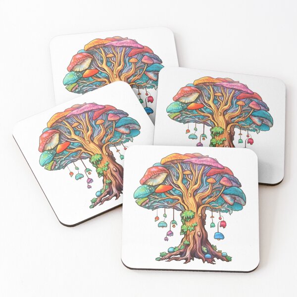 Item preview, Mushroom Tree designed and sold by FunkyArtWorld.