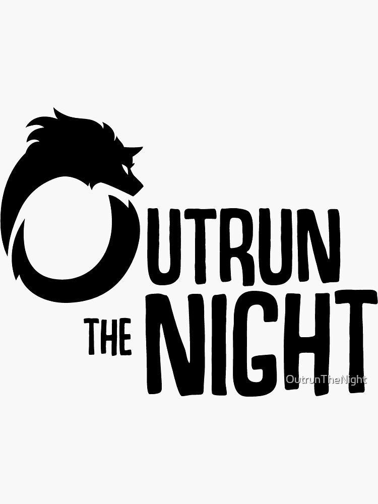 Thumbnail 3 of 3, Sticker, Outrun the Night Logo Accessories designed and sold by OutrunTheNight.