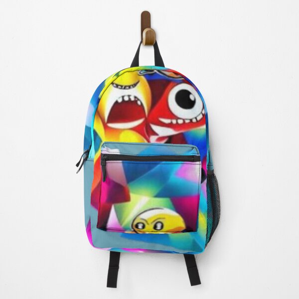 Item preview, abstract drawing monster heads among colorful ribbons designed and sold by JaroDesign2023.
