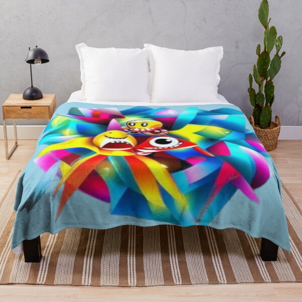Item preview, abstract drawing monster heads among colorful ribbons designed and sold by JaroDesign2023.