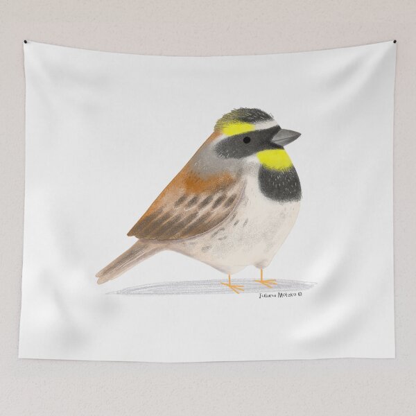 Item preview, Yellow Throated Bunting bird designed and sold by julianamotzko.
