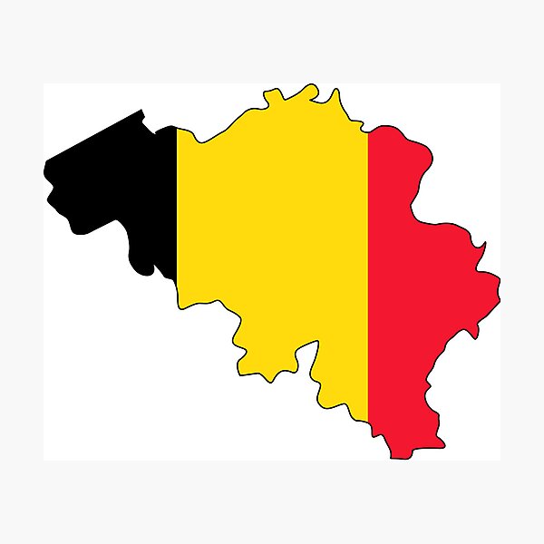 Item preview, Belgium flag and country map designed and sold by trenchiestrader.