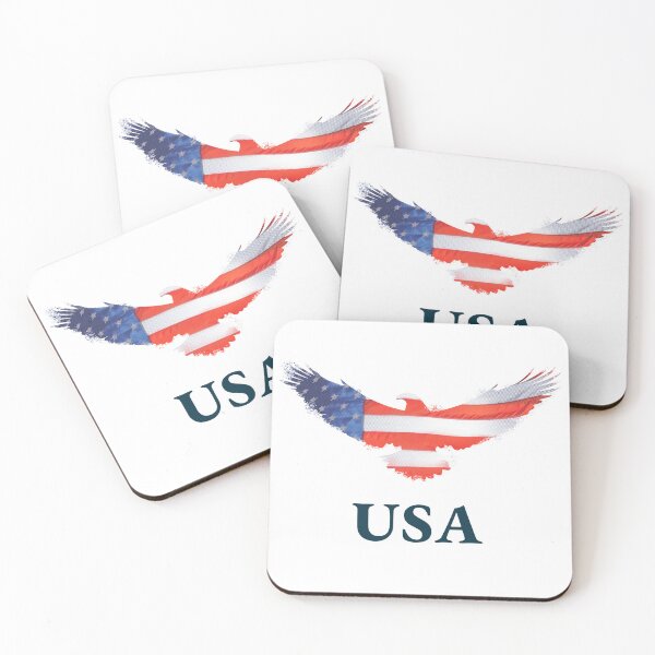 Item preview, USA with an Eagle olored in Stars and Stripes designed and sold by AmericaFreedom.