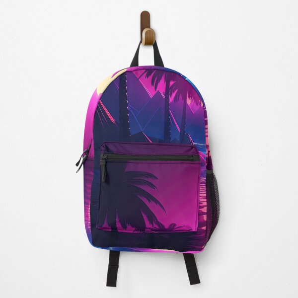Item preview, Cyber Oasis: Vibrant Synthwave Vibes on the Island designed and sold by Mullet Monkey.