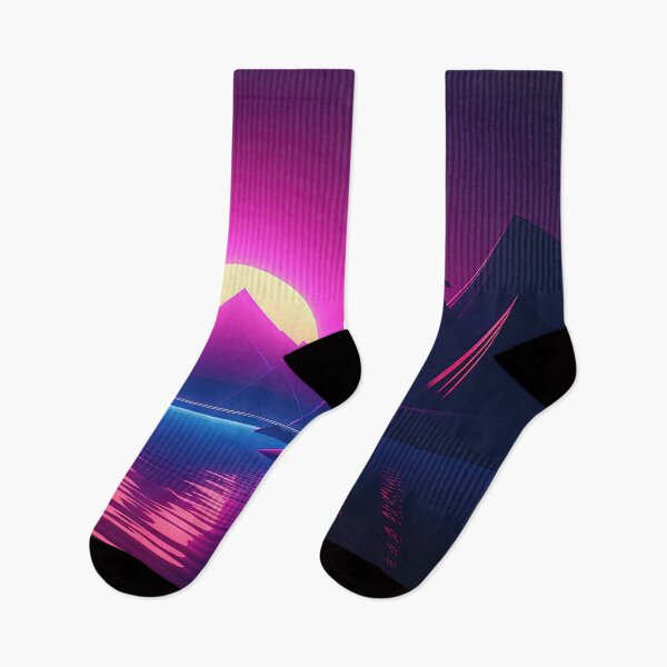 Item preview, Cyber Oasis: Vibrant Synthwave Vibes on the Island designed and sold by Mullet Monkey.