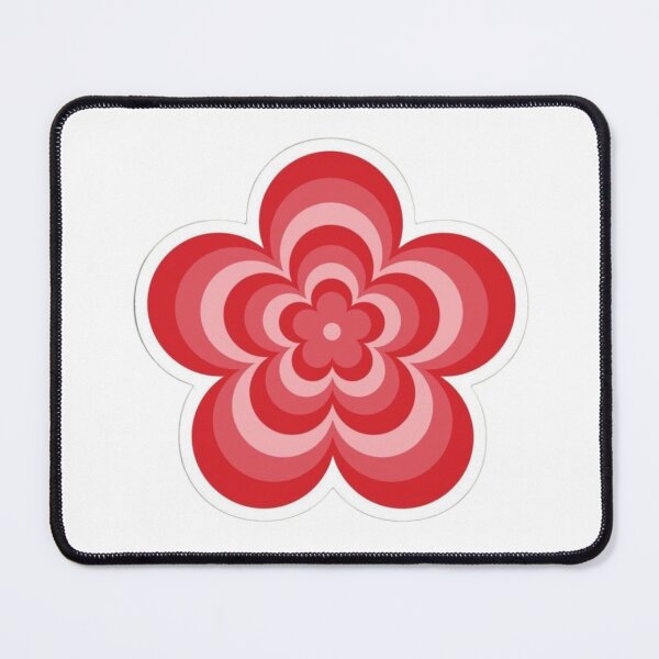 Item preview, Red and pink 70s flower designed and sold by yeehawboyy.