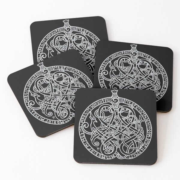 Item preview, Ancient Viking Art - Mothers Runestone B&W designed and sold by AnneADArt.